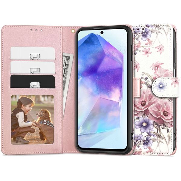 TECH-PROTECT WALLET GALAXY A55 5G BLOSSOM FLOWER zdjęcie 1