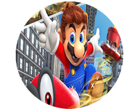 Opłatek na tort Mario Bros