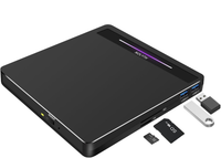 NOLYTH Zewnętrzny Napęd DVD CD USB 3.0 USB C Nagrywarka Czytnik Kart SD TF