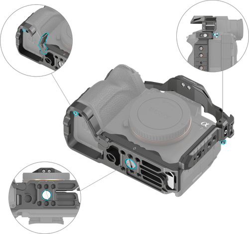 Smallrig 4538 HawkLock Quick Release Cage Kit do Sony A 7R V/A 7 IV/A 7S na Arena.pl