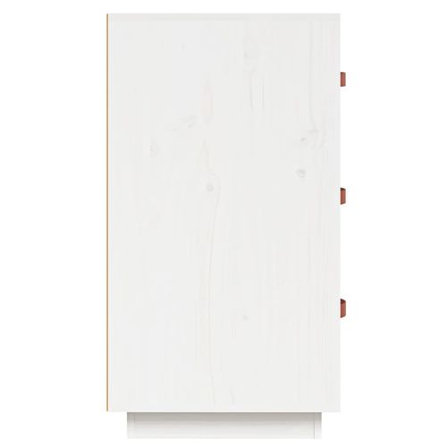 Komoda, biała, 80x40x75 cm, lite drewno sosnowe na Arena.pl