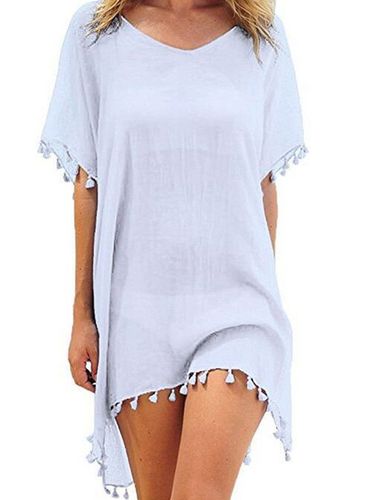 PAREO LETNIA TUNIKA SUKIENKA PLAŻOWA KOLORY SZYFON na Arena.pl