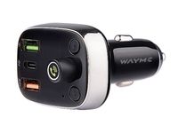 Transmiter FM 12/24V z USB-C PD, QC4.0+, Auto-ID, woltomierzem