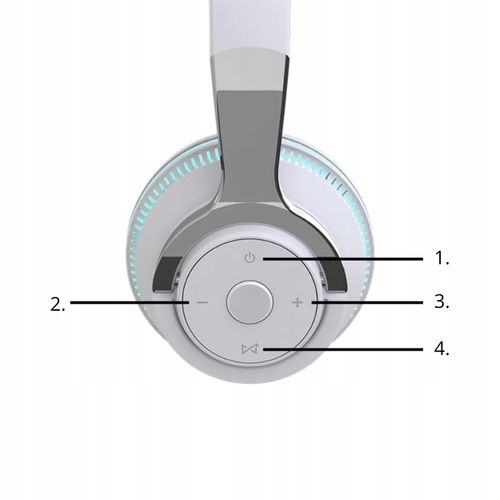 SŁUCHAWKI BEZPRZEWODOWE H2 BLUETOOTH MP3 NAUSZNE MIKROFON RGB DLA na Arena.pl