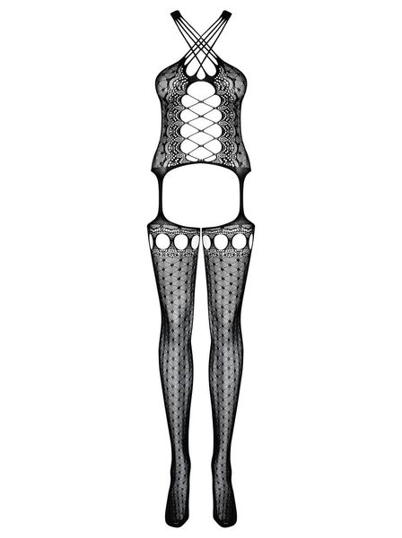 Bodystocking G313 - top imitujący gorset Obsessive S/L zdjęcie 3