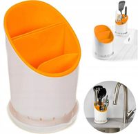 Ociekacz kuchenny na sztućce pomarańczowy suszarka kubek