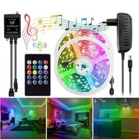 Zestaw taśma RGB 5050 300LED, kontroler muzyk, pilot