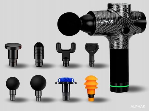 Pistolet do Masażu Alpha Massage Gun Pro - Masażer do Pleców, Ciała i Stóp na Arena.pl