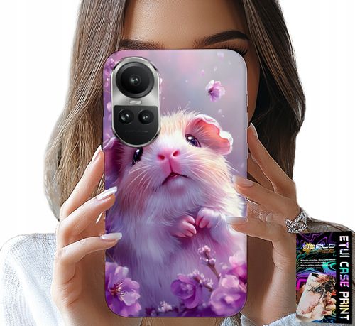 ETUI DO OPPO RENO10 PRO 5G - SŁODKI CHOMIK, GRYZONIE WZORY DLA DZIECI na Arena.pl
