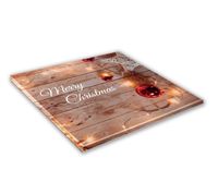 SZKLANA DESKA KUCHENNA 25x25cm - 515e bombki