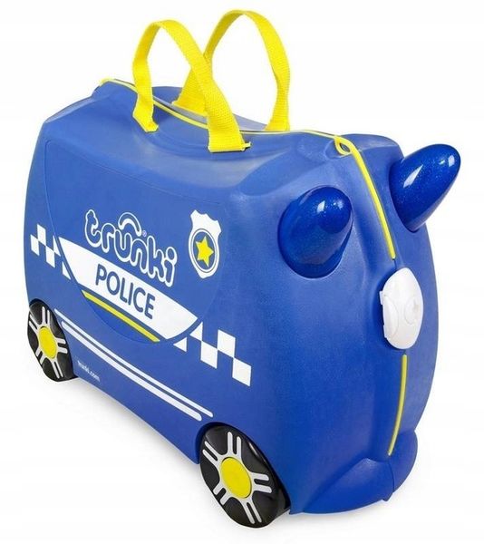 Walizka jeżdżąca Trunki dla dzieci jeździk policja zdjęcie 4