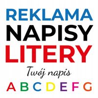 REKLAMA NAPISY LITERY NAKLEJKA NA SAMOCHÓD WITRYNĘ SZYBĘ TWÓJ NAPIS