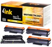 ZESTAW ZAMIENNIKÓW / DO DRUKARKI BROTHER / 3x TONER TN-2421 + BĘBEN DR-2401
