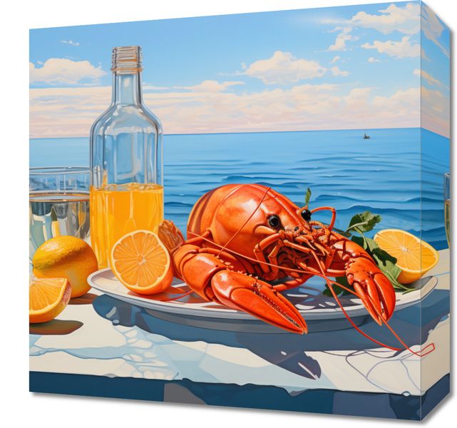 Obraz 40x40cm Homary Nie Do Pary zdjęcie 1
