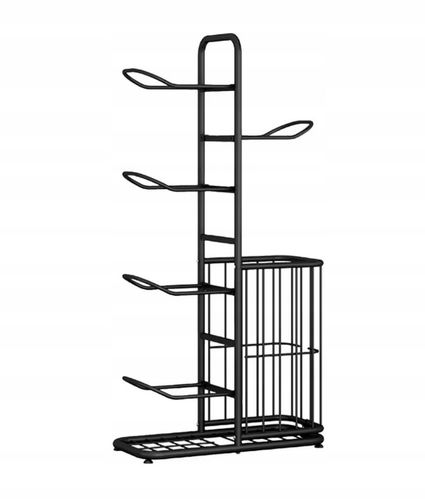 STOJAK NA PIŁKI NA 5 PIŁEK Z KOSZEM - piłka nożna, UCHWYT ORGANIZER prezent na Arena.pl
