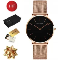 ZŁOTY ZEGAREK DAMSKI NA RĘKĘ NA BRANSOLECIE NA PREZENT DLA MAMY ŻONY 585