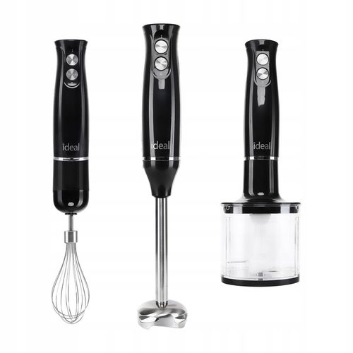 BLENDER WIELOFUNKCYJNY RĘCZNY ROZDRABNIACZ MOCNY 800W CZARNY Ideal na Arena.pl