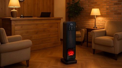 Termowentylator farelka nagrzewnica elektryczna kolumnowy kominek + na Arena.pl