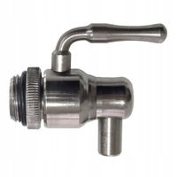 KRAN zawór kulowy STAL nierdzewna INOX gwint 1/2 cala 1/2" KRANIK do beczka