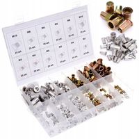 NITONAKRĘTKI STALOWE ALUMINIOWE M3 - M10 300 SZT ZESTAW