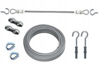 2m Linka stalowa ŻYŁKA do zasłon ogrodowych Z1