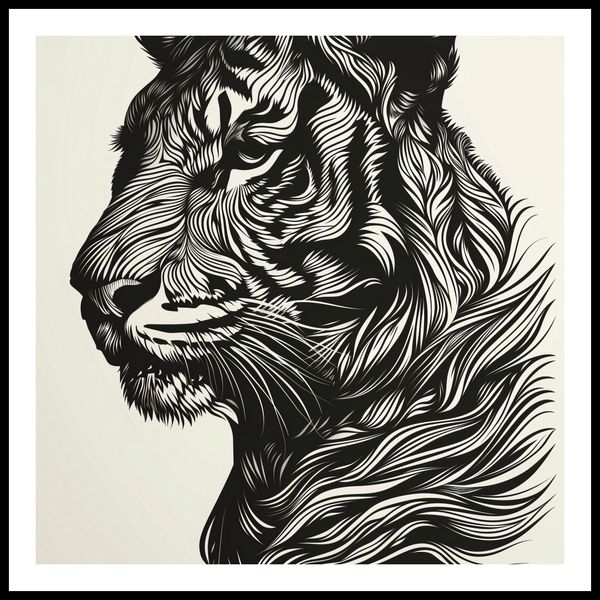 Plakat 60x60cm Tygrysi Gwizd zdjęcie 3