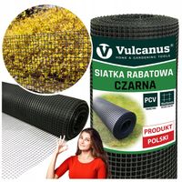 Czarna Siatka Rabatowa 0,6x10m Plastikowa Ogrodzeniowa Ochronna Polska