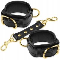 SKÓRZANE MOCNE KAJDANY SOLIDNE KAJDANKI NA RĘCE