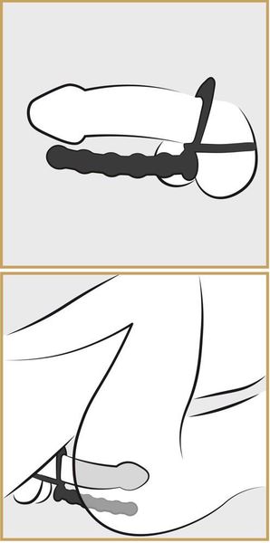 Black Velvets Cock & Ball Ring zdjęcie 8