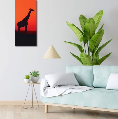 Obraz 30x70cm Żyrafa w Czerni na Arena.pl