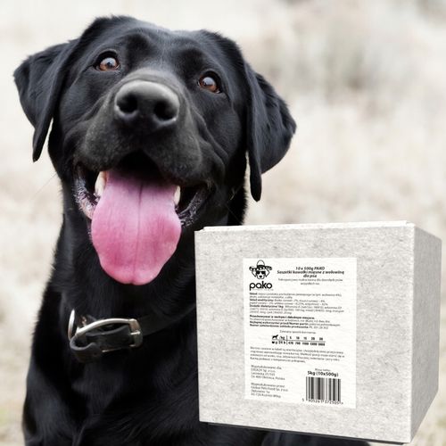 MOKRA KARMA DLA PSA PAKO SASZETKA KAWAŁKI MIĘSNE MIX SMAKÓW 20 X 500G 10 KG na Arena.pl