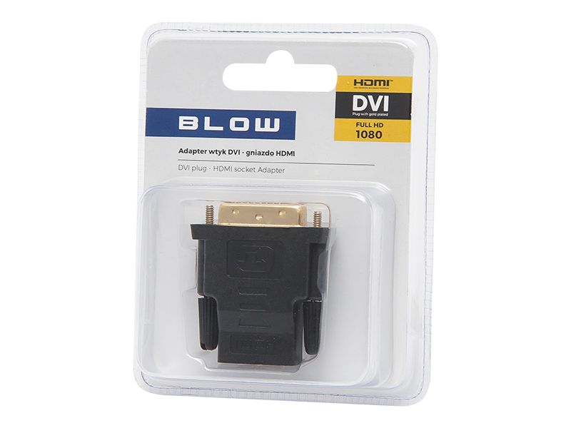 Przejście DVI wtyk - HDMI gniazdo BLISTER zdjęcie 1