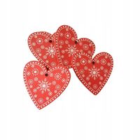 DREWNIANE ZAWIESZKI BOMBKI NA CHOINKĘ święta 5szt.