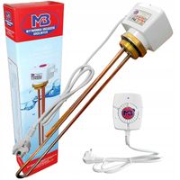 GRZAŁKA DO BOJLERA 5/4" 2000W Z TERMOSTATEM 2kW DN32 MIEDZIANA 230V WUG MB