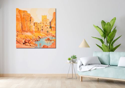 Obraz 100x100cm Ruiny pod Słońcem na Arena.pl