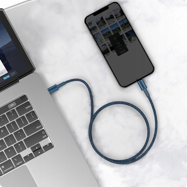Kabel niktrade USB typ C - Apple Lightning 2 m niebieski zdjęcie 3