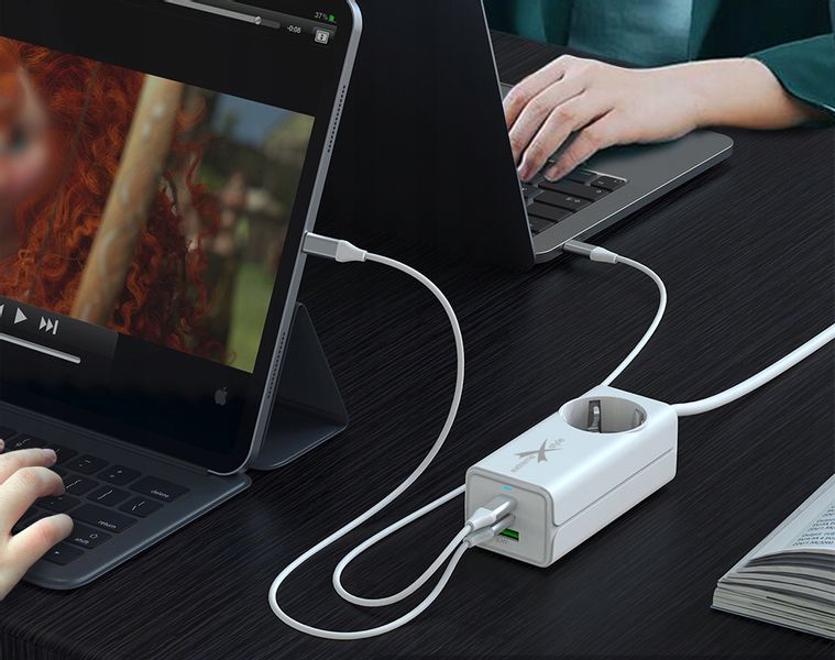 Ładowarka Sieciowa Gan Evo 65W 2 Xusb-C+Usb+230V zdjęcie 9
