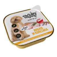 MOKRA KARMA DLA PSA TufTuf PASZTET DROBIOWY ALUPAK 300G