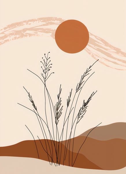 Plakat 40x55cm Złote Źdźbła zdjęcie 1