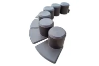 Palisada z najazdem 2,4 mb brąz