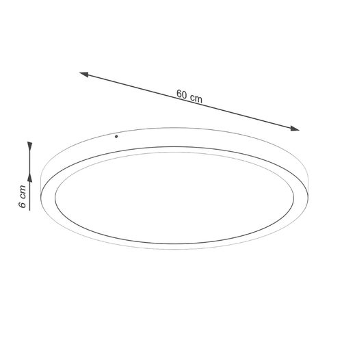 Plafon ONYX 60 biały LED 3000K na Arena.pl