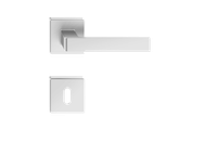 klamka ergo srebrna kwadratowy szyld na klucz italian line - mp ileksrk