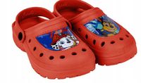 KLAPKI LEKKIE KROKSY SANDAŁY PSI PATROL CHASE MARSHALL CZERWONE 24/25