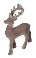 RENIFER WELUROWY STOJĄCY FIGURKA OZDOBA DO STROIKA