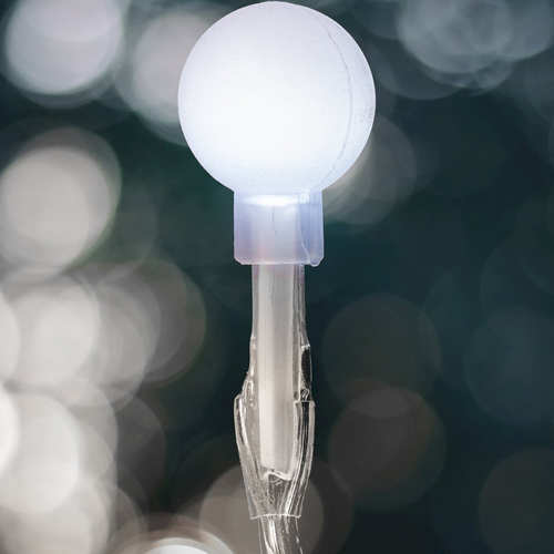 Lampki 100 LED białe kulki z programatorem, 10 m na Arena.pl