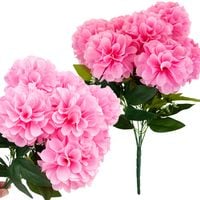 DALIE BUKIET SZTUCZNYCH DALII DALIA BUKIECIE KWIATY RÓŻOWE PIĘKNE JAK