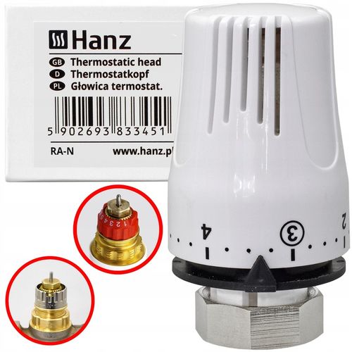 Głowica termostatyczna grzejnika kaloryfera regulator Pokrętło DANFOSS RA-N na Arena.pl