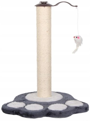 DRAPAK DLA KOTA KOTÓW SŁUPEK DO DRAPANIA ZABAWKA DRZEWKO PIŁKA SZARY ŁAPKA na Arena.pl