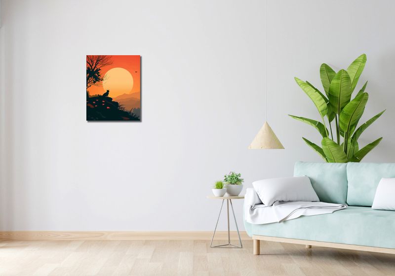 Obraz 40x50cm Kocie Wzgórze zdjęcie 2