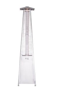 Nagrzewnica Gaspol Ognista Wieża Srebrna 11,2kW parasol grzewczy gazowy posiada innowacyjny elegancki i funkcjonalny design